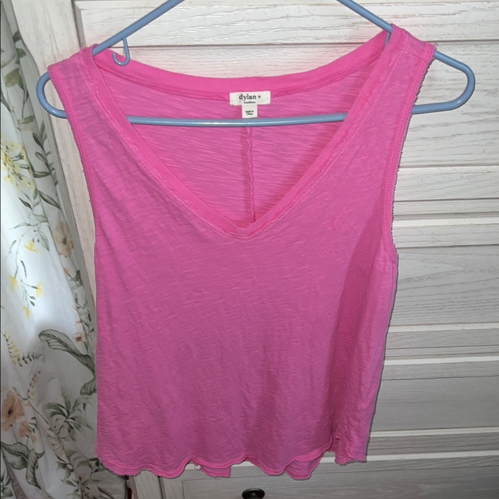 Dylan Pink Sleeveless Tank Top